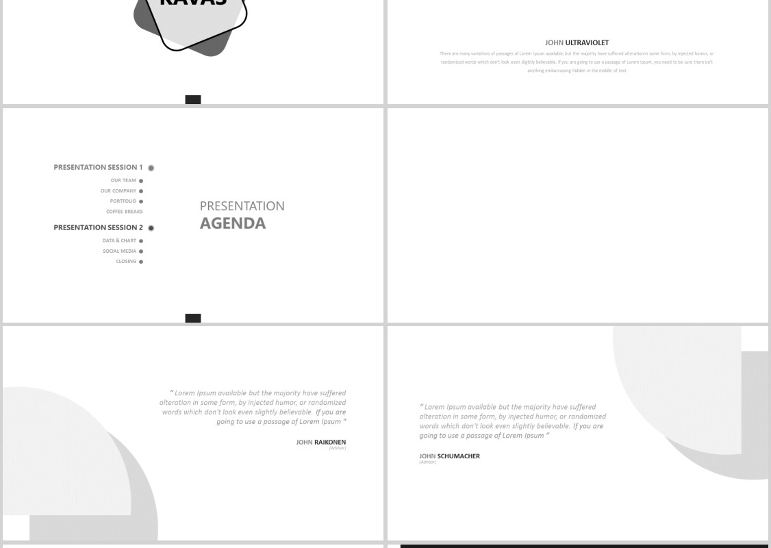 可插图片公司介绍工作汇报PPT信息图表模板Kavaz Powerpoint