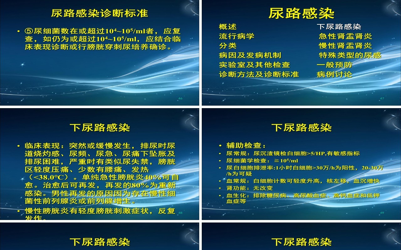 简约泌尿系尿路感染护理查房PPT模板