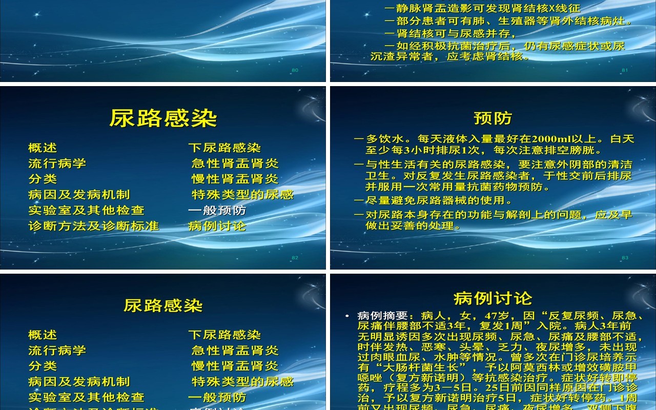 简约泌尿系尿路感染护理查房PPT模板