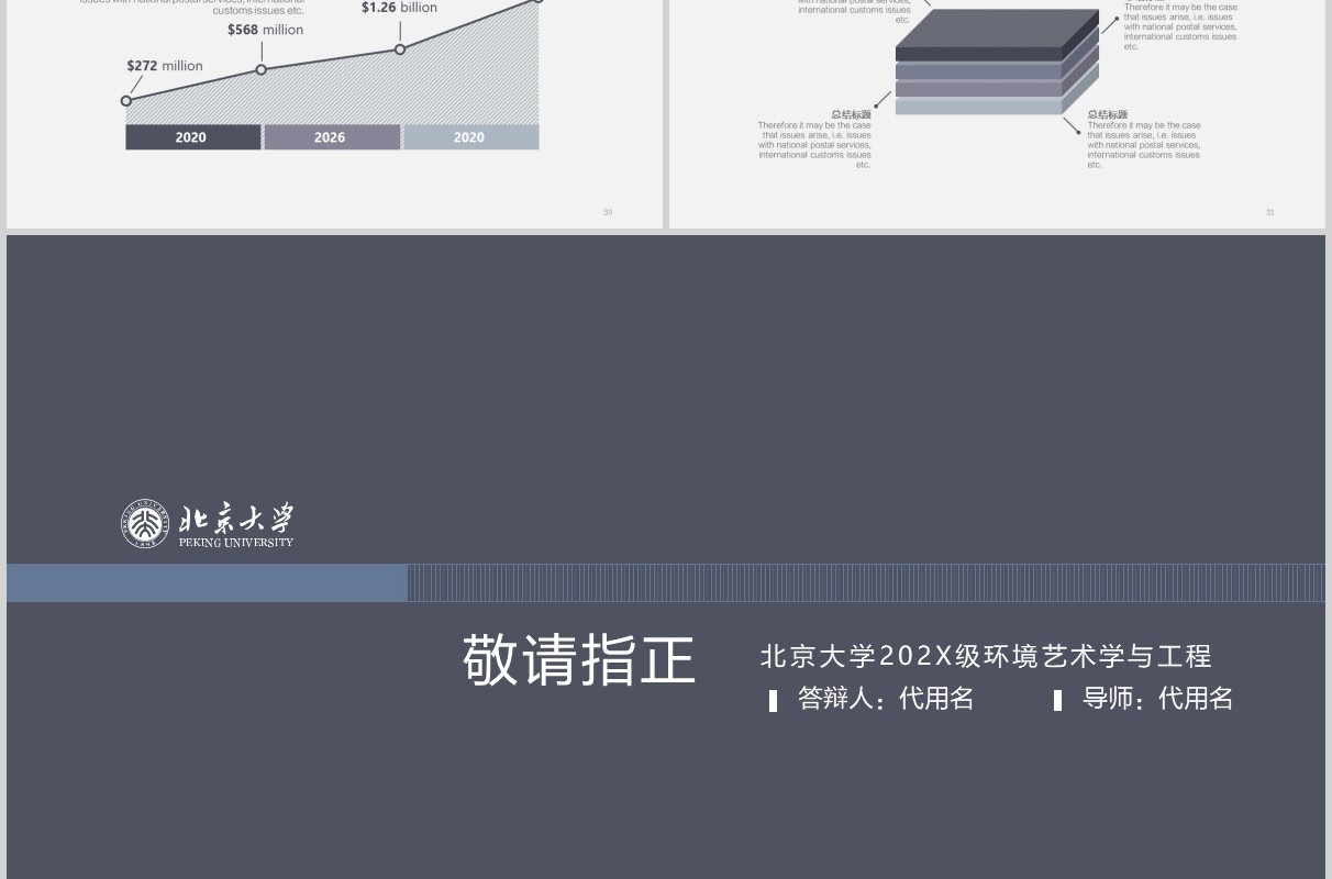 大学生毕业论文答辩PPT模板
