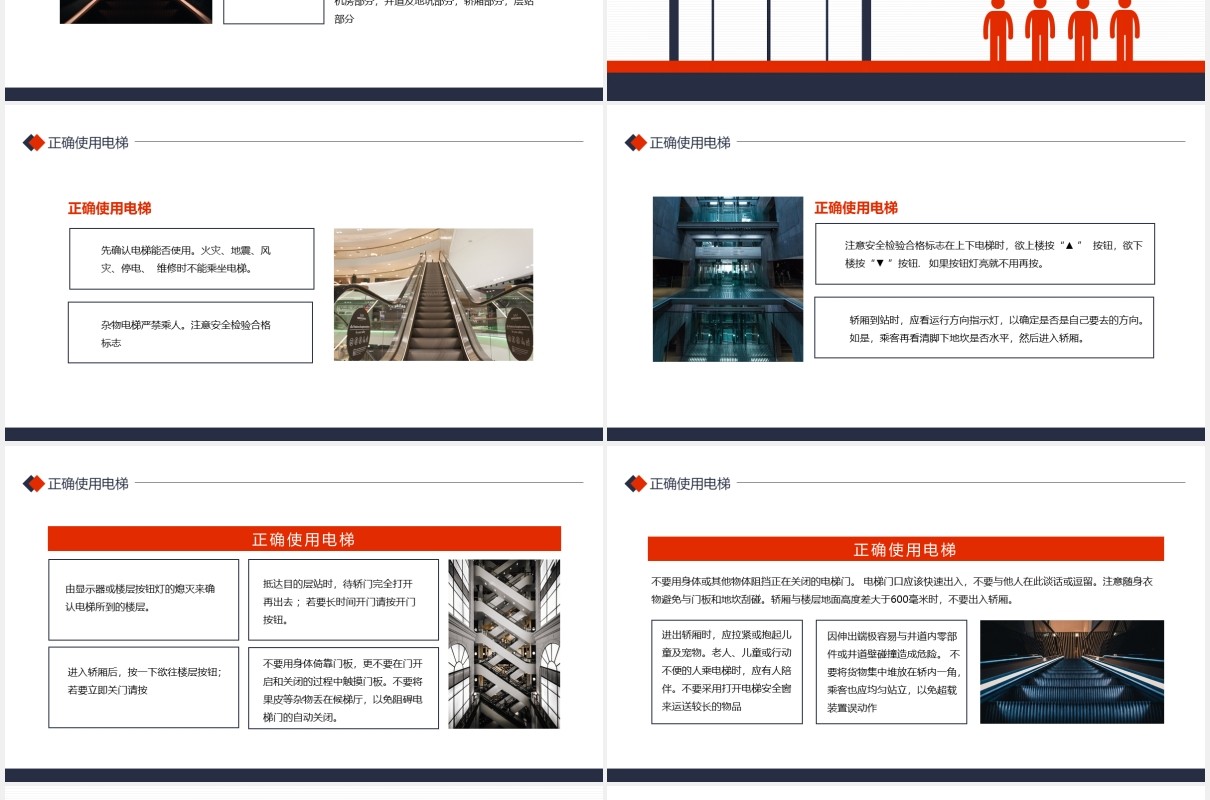 电梯安全防护知识培训动态课件PPT模板