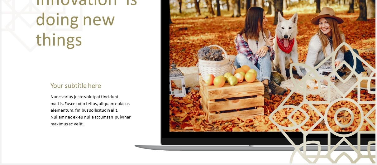 阿拉伯风格优雅时尚商务PPT模板Alfaj Elegant Arabic Theme Business