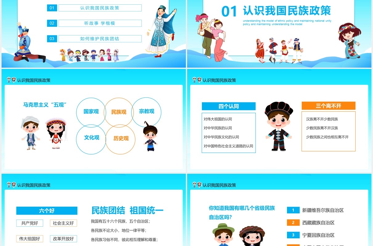 民族团结一家亲认识民族政策学楷模维护民族团结动态PPT