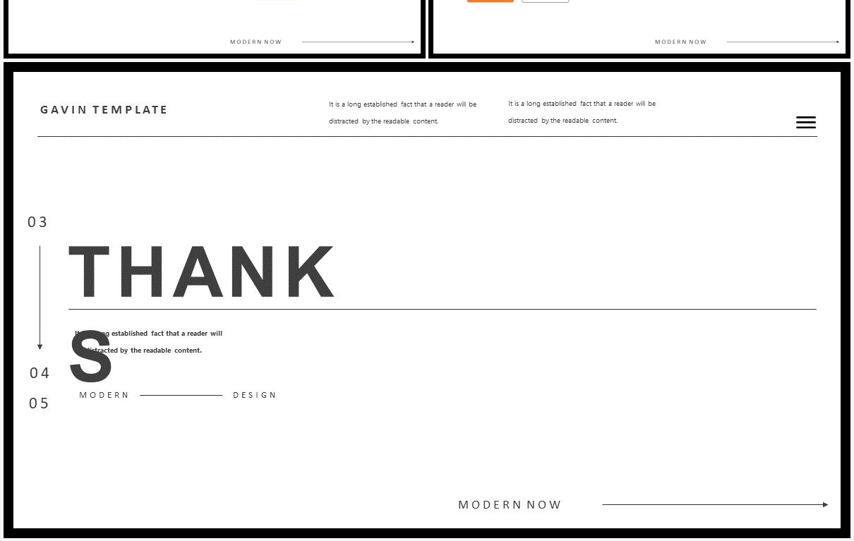 简约大气高端欧美工作计划报告PPT模板GAVIN Bundle Presentation Template