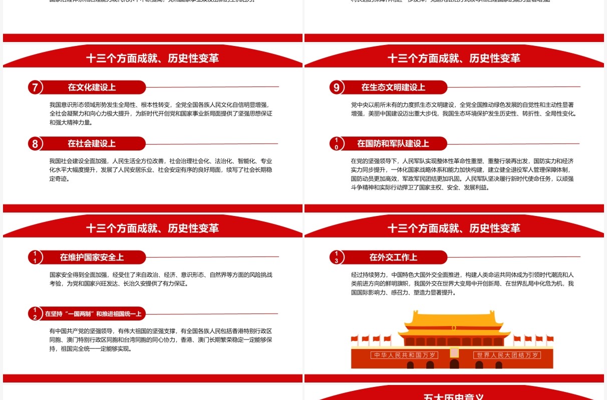 红色简约第三个历史决议学什么怎么学PPT模板