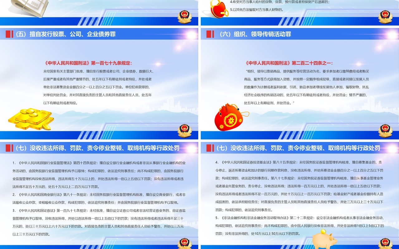 防范打击非法集资培训课件PPT模板
