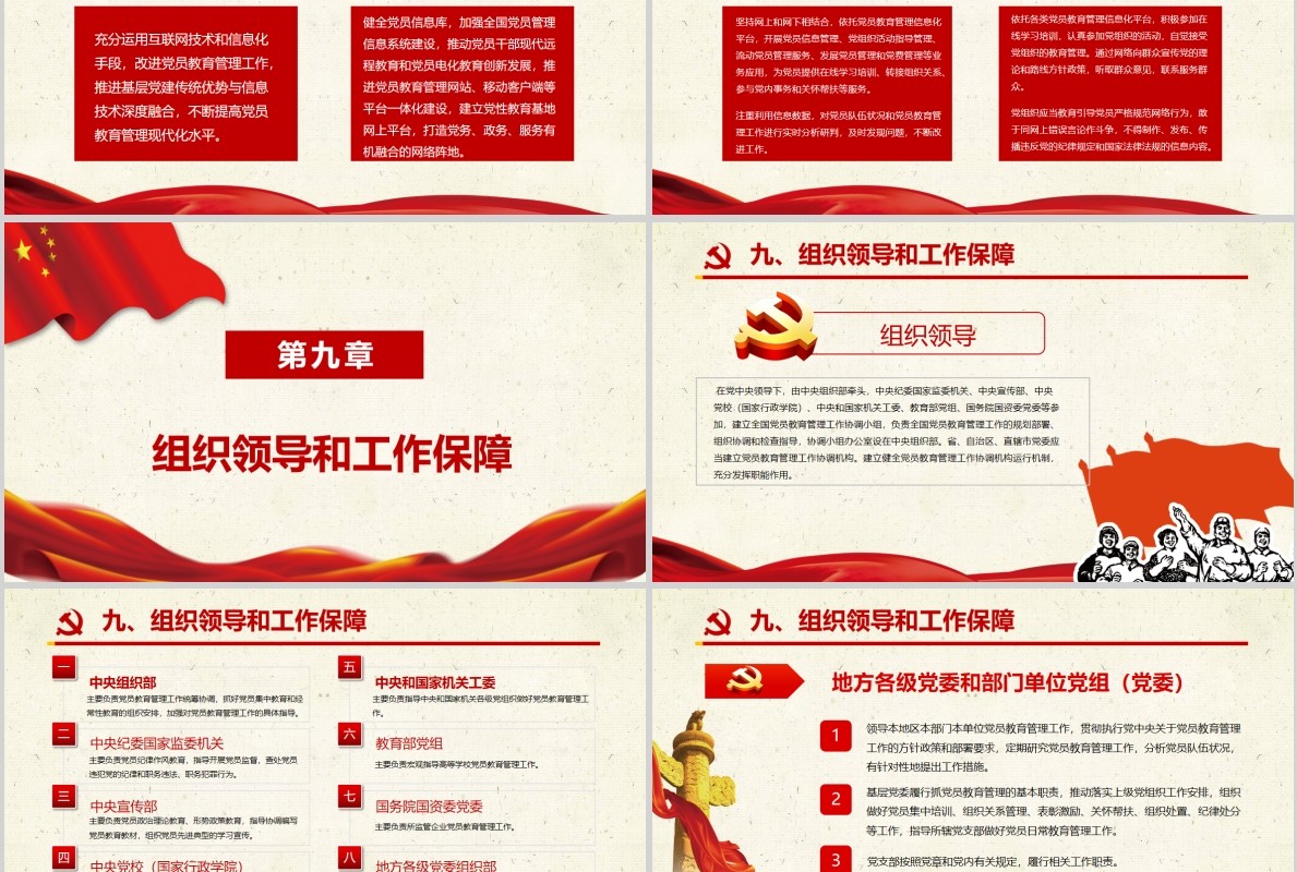 中国共产党党员教育管理工作条例党员学习PPT模板含讲稿