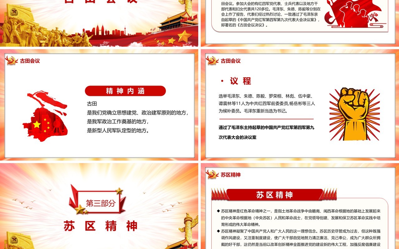 新民主主义革命时期中国精神谱系PPT模板