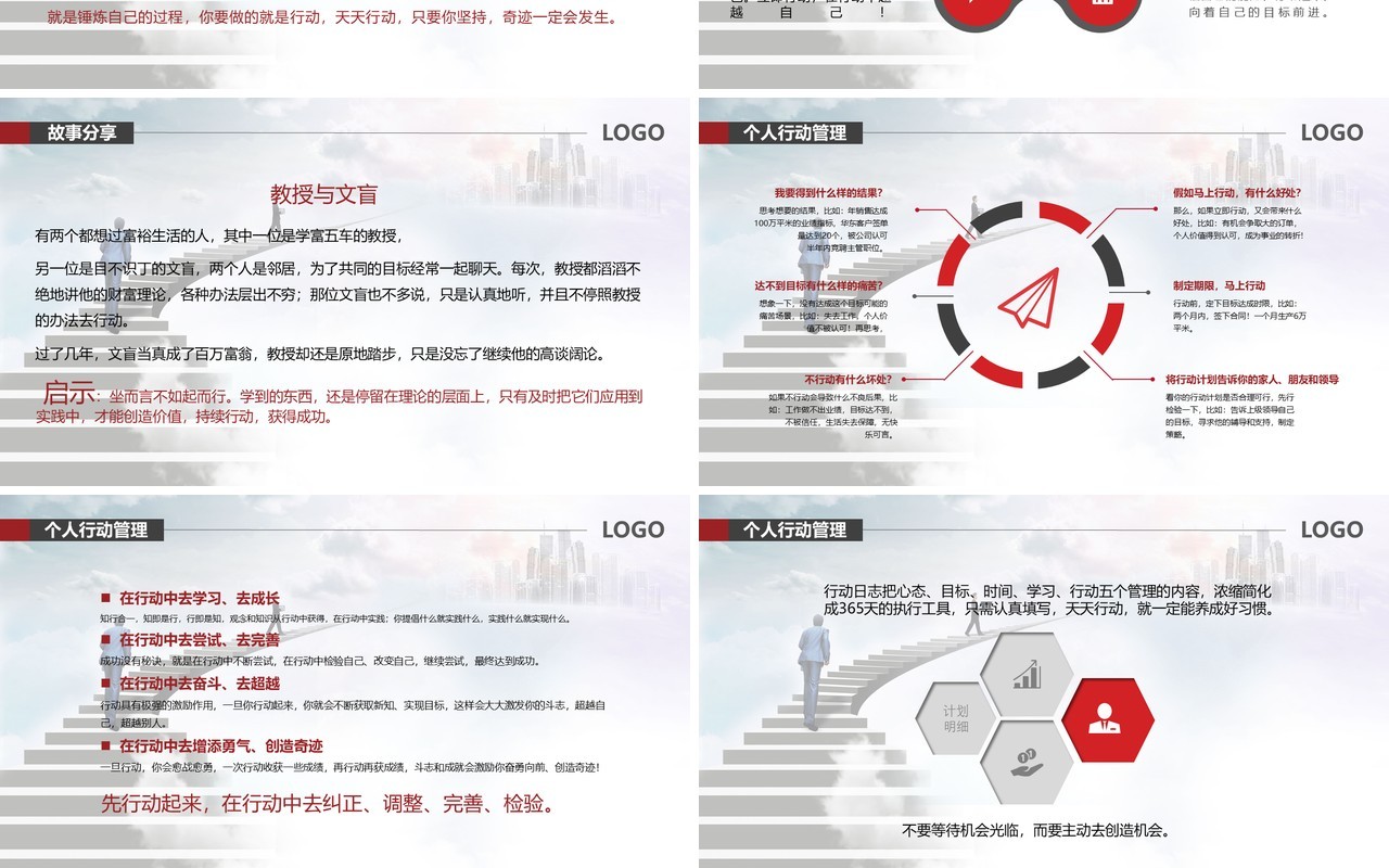 商务风企业行动管理员工执行力培训PPT模板