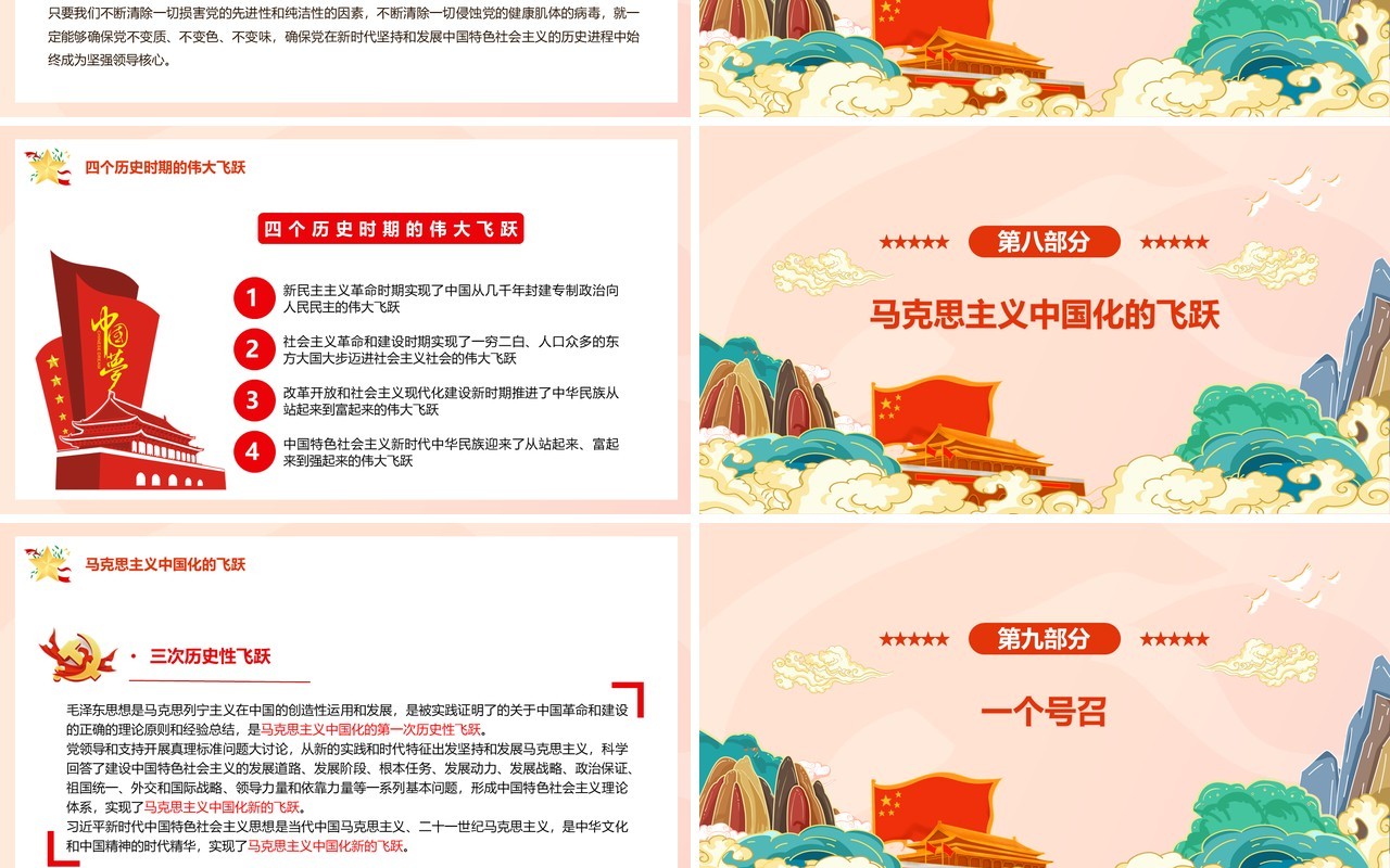 百年奋斗重大成就和历史经验的决议PPT模板