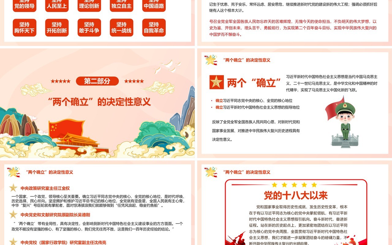 百年奋斗重大成就和历史经验的决议PPT模板