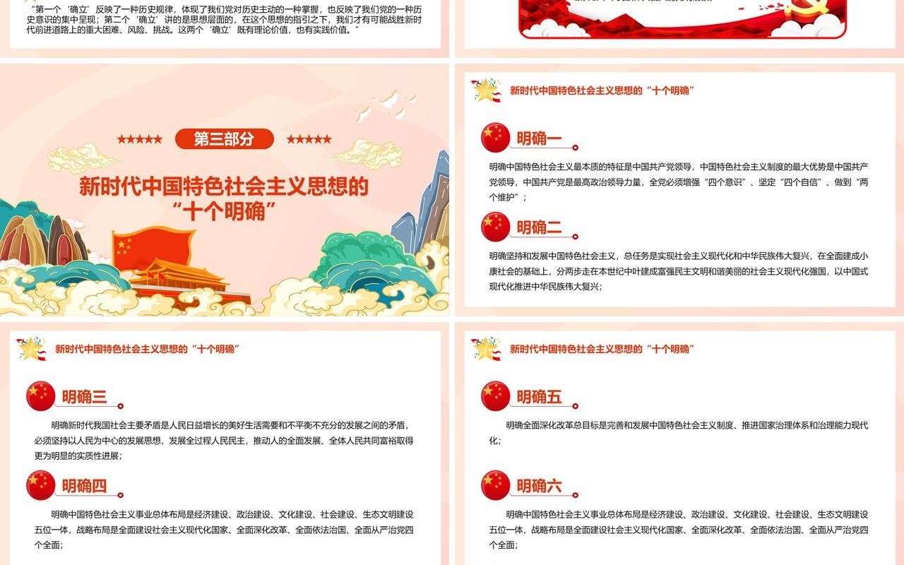 百年奋斗重大成就和历史经验的决议PPT模板