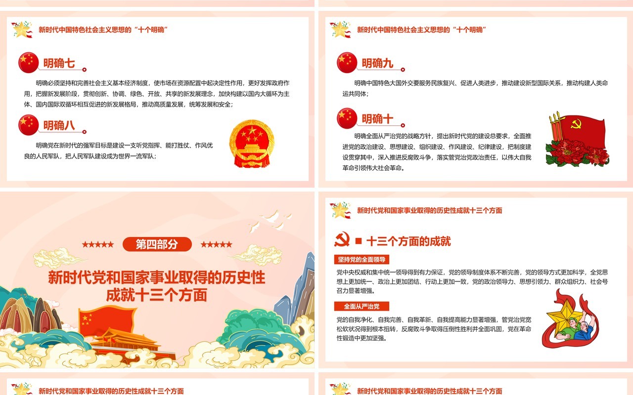百年奋斗重大成就和历史经验的决议PPT模板