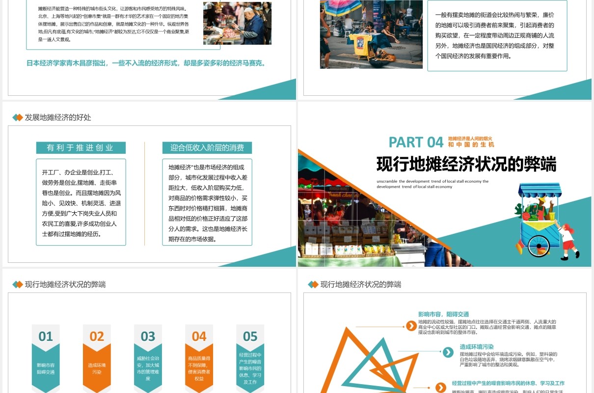 深度解读地摊经济发展趋势PPT模板