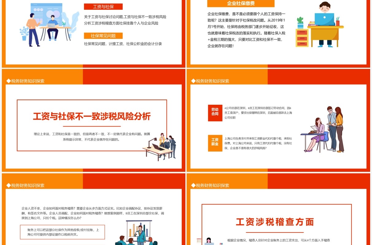 税务财务知识关于社保入税后薪资与社保相关问题探讨动态PPT模板