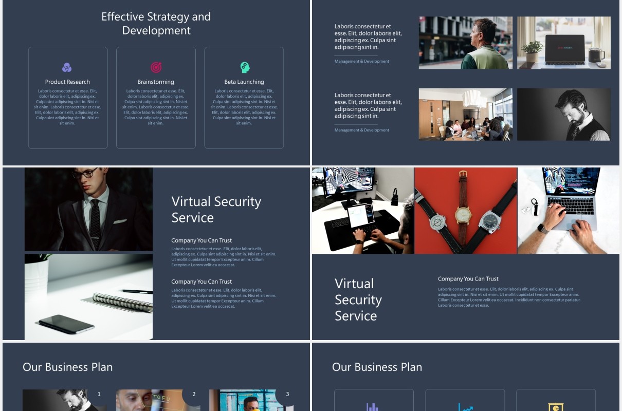 商业项目宣传技术推介展示PPT模板tech pitch powerpoint template