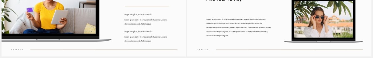 时尚个人简历展示PPT模板lawyer elegant cv powerpoint template