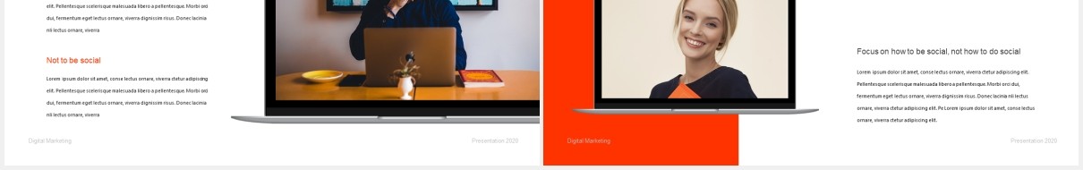 商务企业数字营销PPT模板slafk digital marketing powerpoint template
