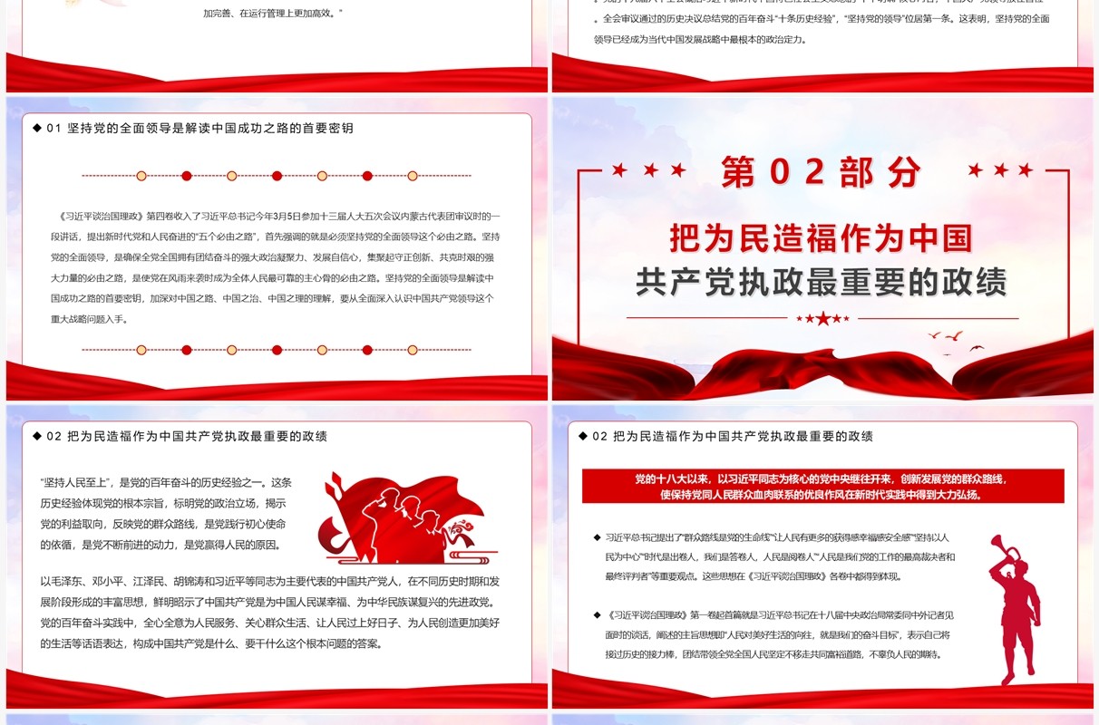 治国理政创新实践的理论精华PPT模板
