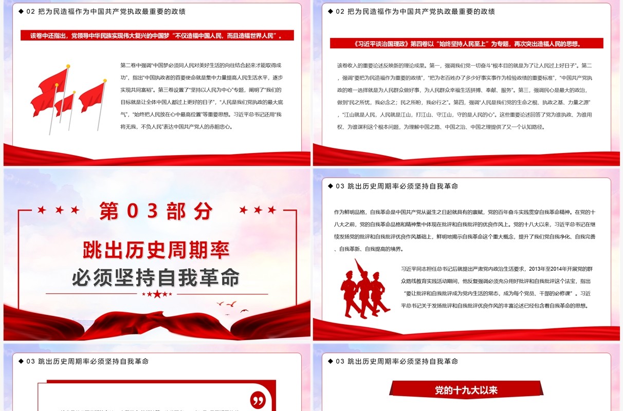 治国理政创新实践的理论精华PPT模板