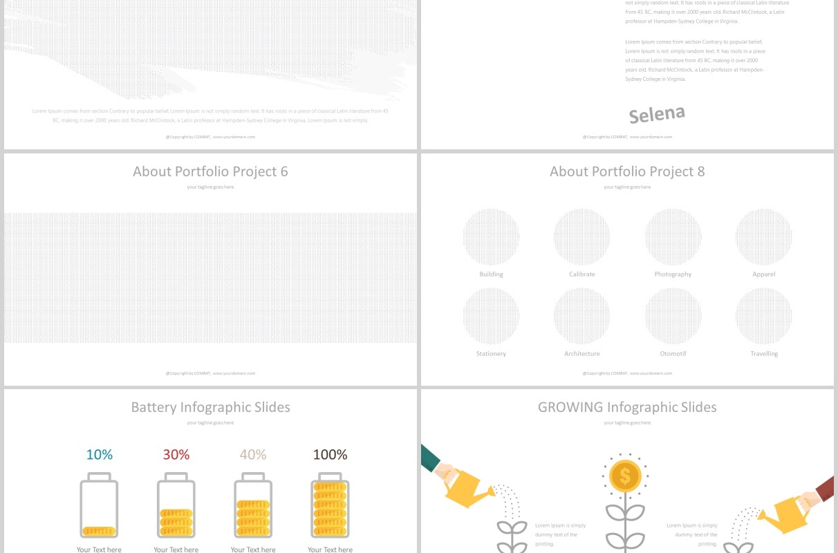公司工作汇报PPT模板图文排版设计Combat Powerpoint Template