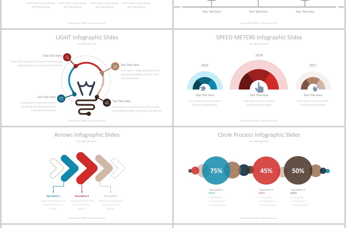 公司工作汇报PPT模板图文排版设计Combat Powerpoint Template