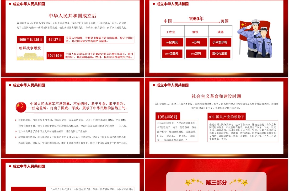 热烈庆祝中国共产党成立100周年从百年历史看党的初心和使命党建通用PPT模板