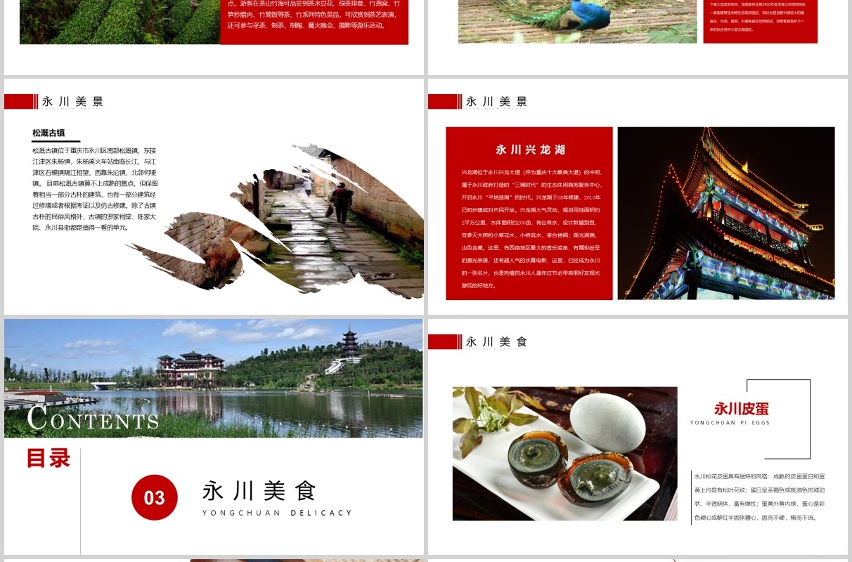 重庆永川家乡介绍旅游PPT模板