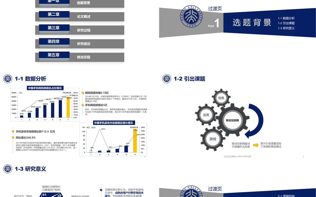 蓝色实用研究生毕业设计论文答辩报告PPT模板15)