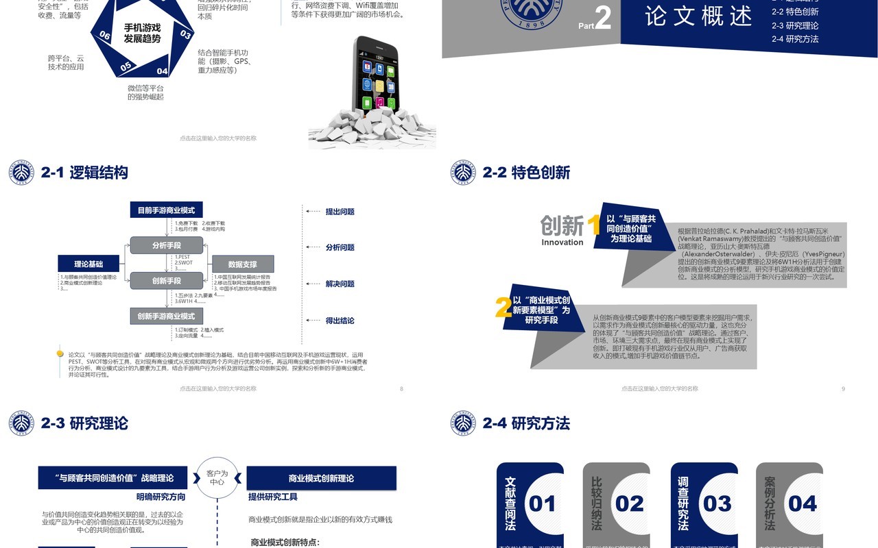 蓝色实用研究生毕业设计论文答辩报告PPT模板15)