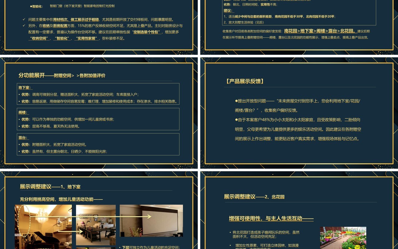 深色市场项目复盘工作报告PPT模板