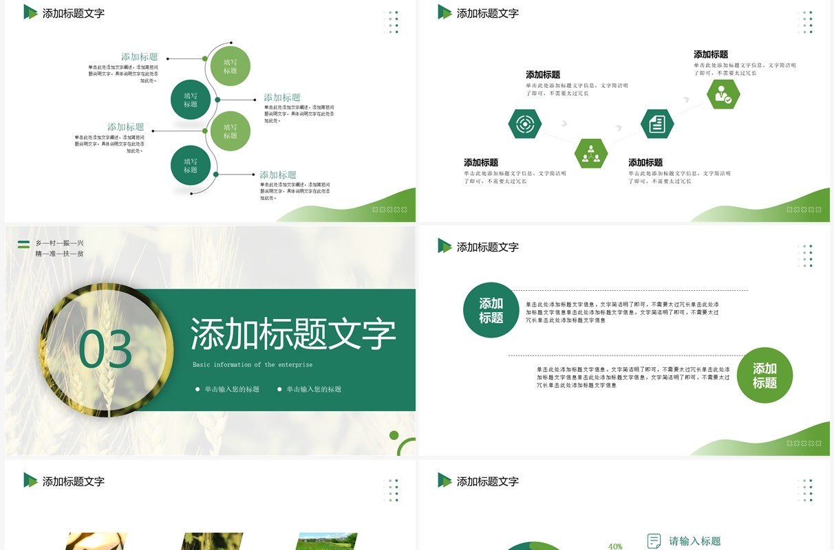 绿色商务风特色产品项目计划书PPT模板