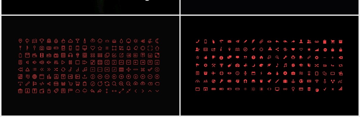 黑色个性图片展示PPT模板Black - Powerpoint Template