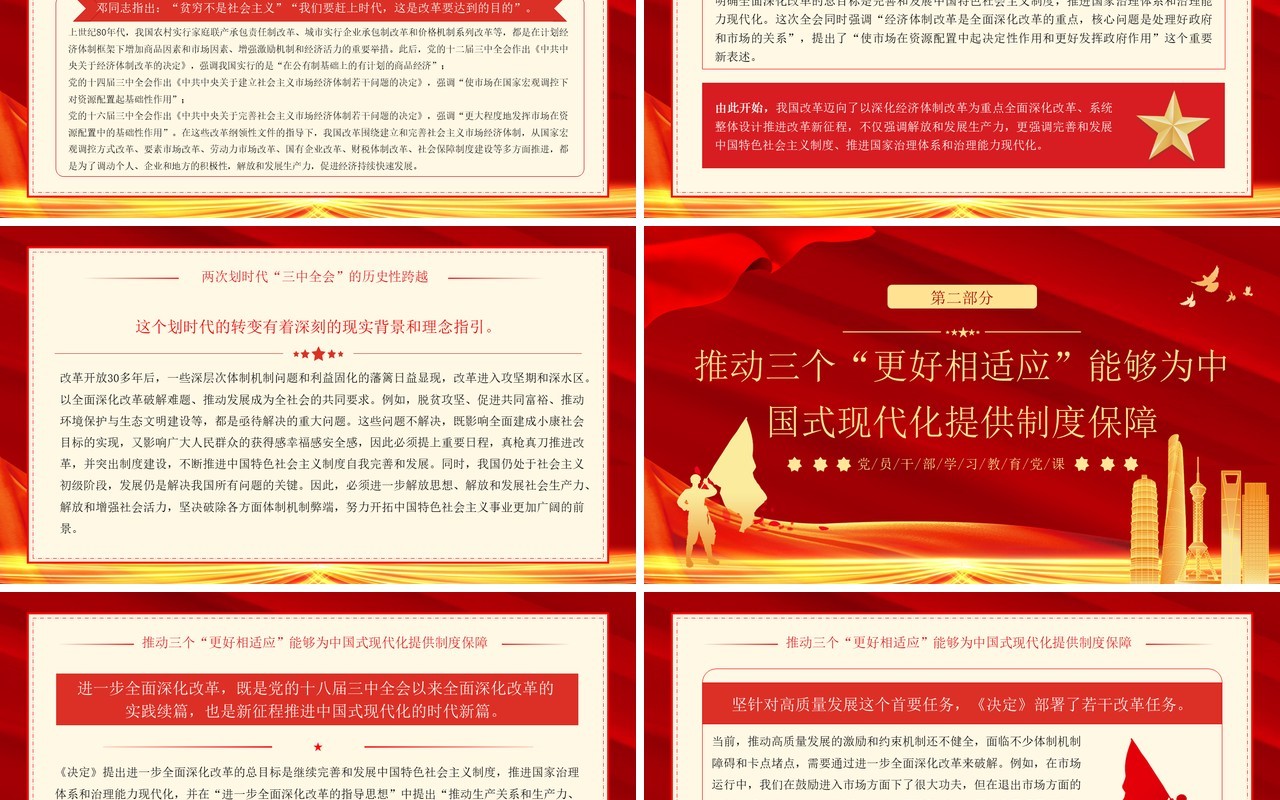 改革目标任务为中国式现代化提供制度保障PPT模板