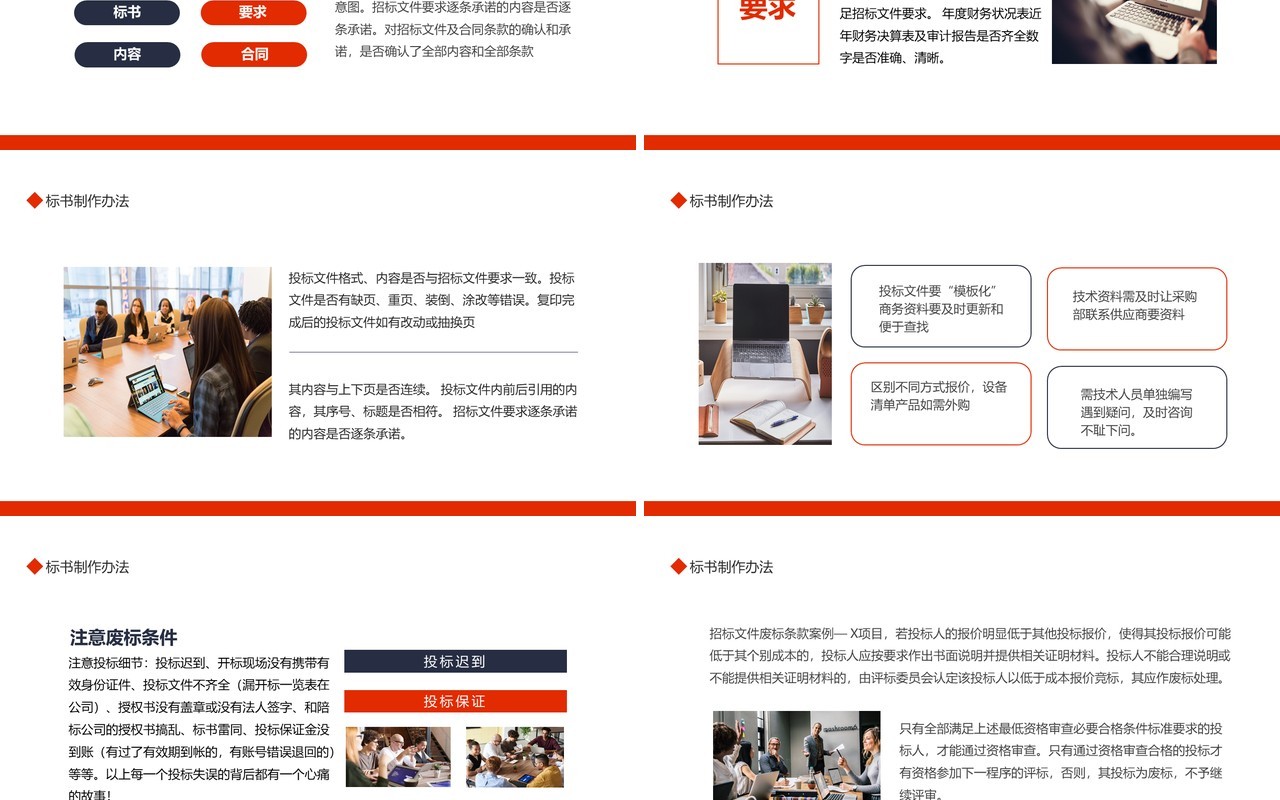 招标方式的定义标书制作办法动态PPT模板