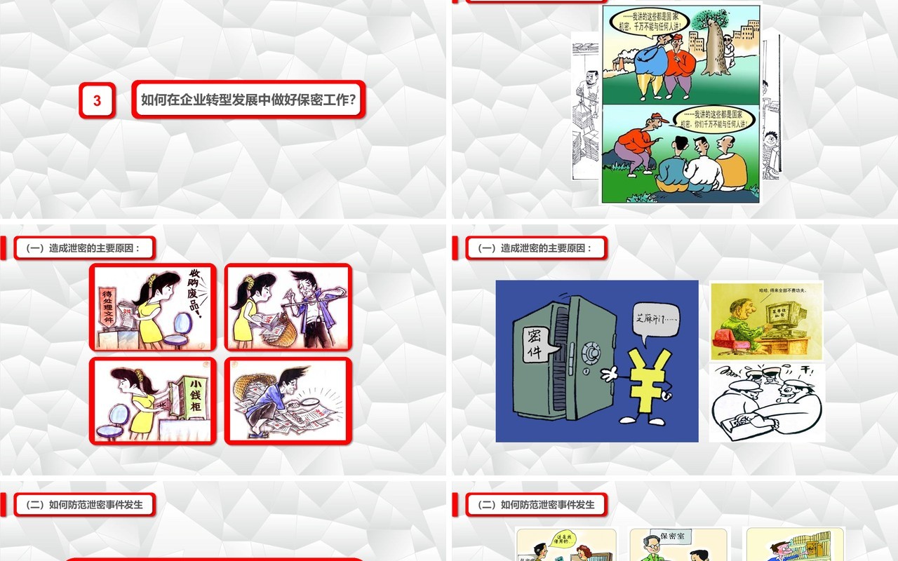 彩色保密知识培训PPT模板