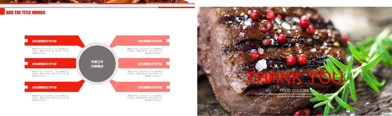 餐饮美食文化宣传介绍PPT模板