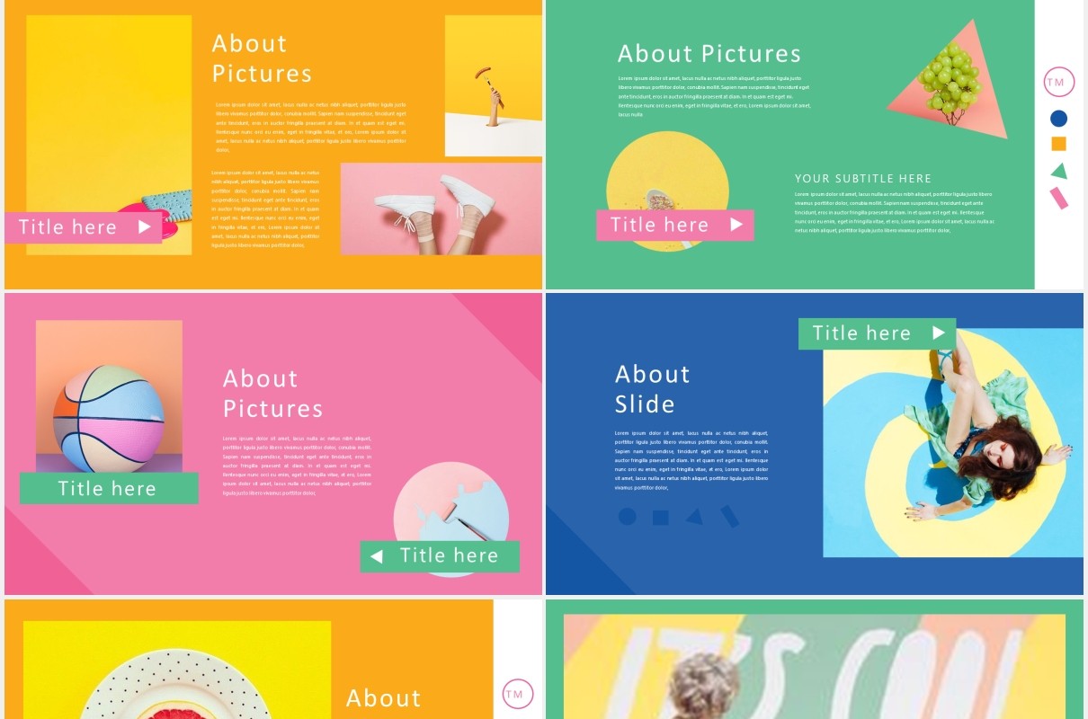 彩色趣味活动策划宣传PPT模板Color FUN - Powerpoint