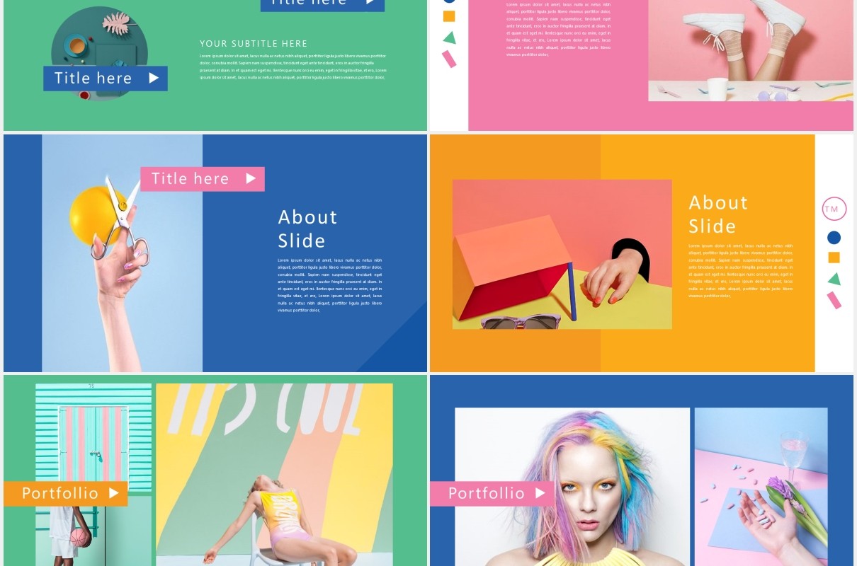 彩色趣味活动策划宣传PPT模板Color FUN - Powerpoint