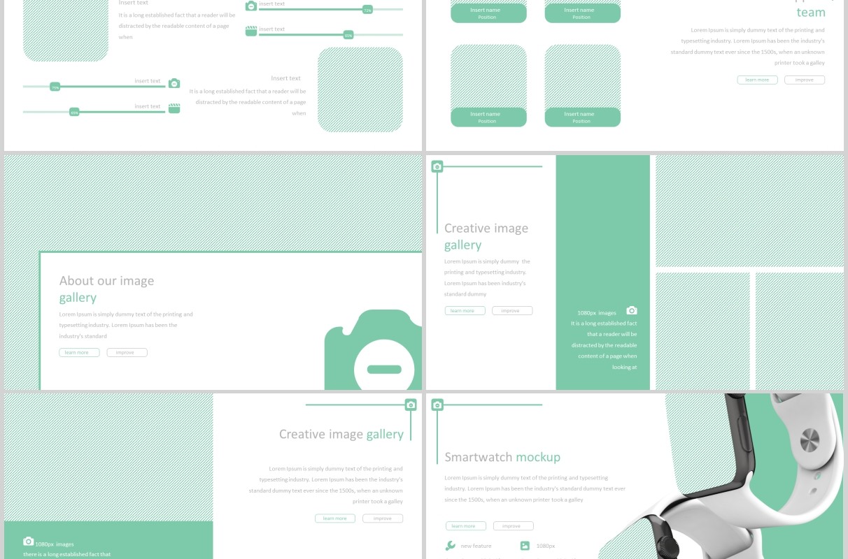 创意公司介绍产品宣传PPT模板版式设计Monoco - Powerpoint Template