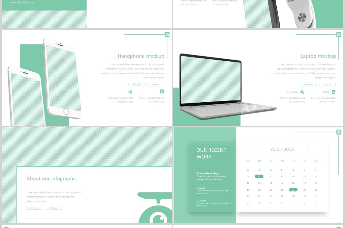 创意公司介绍产品宣传PPT模板版式设计Monoco - Powerpoint Template