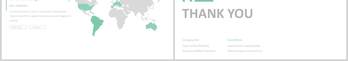 创意公司介绍产品宣传PPT模板版式设计Monoco - Powerpoint Template