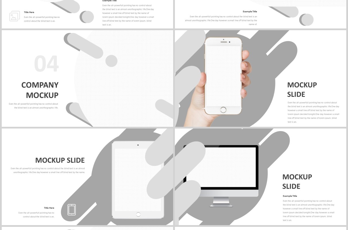 简洁创意图形占位符工作总结汇报PPT模板版式设计Arifirst Powerpoint Template