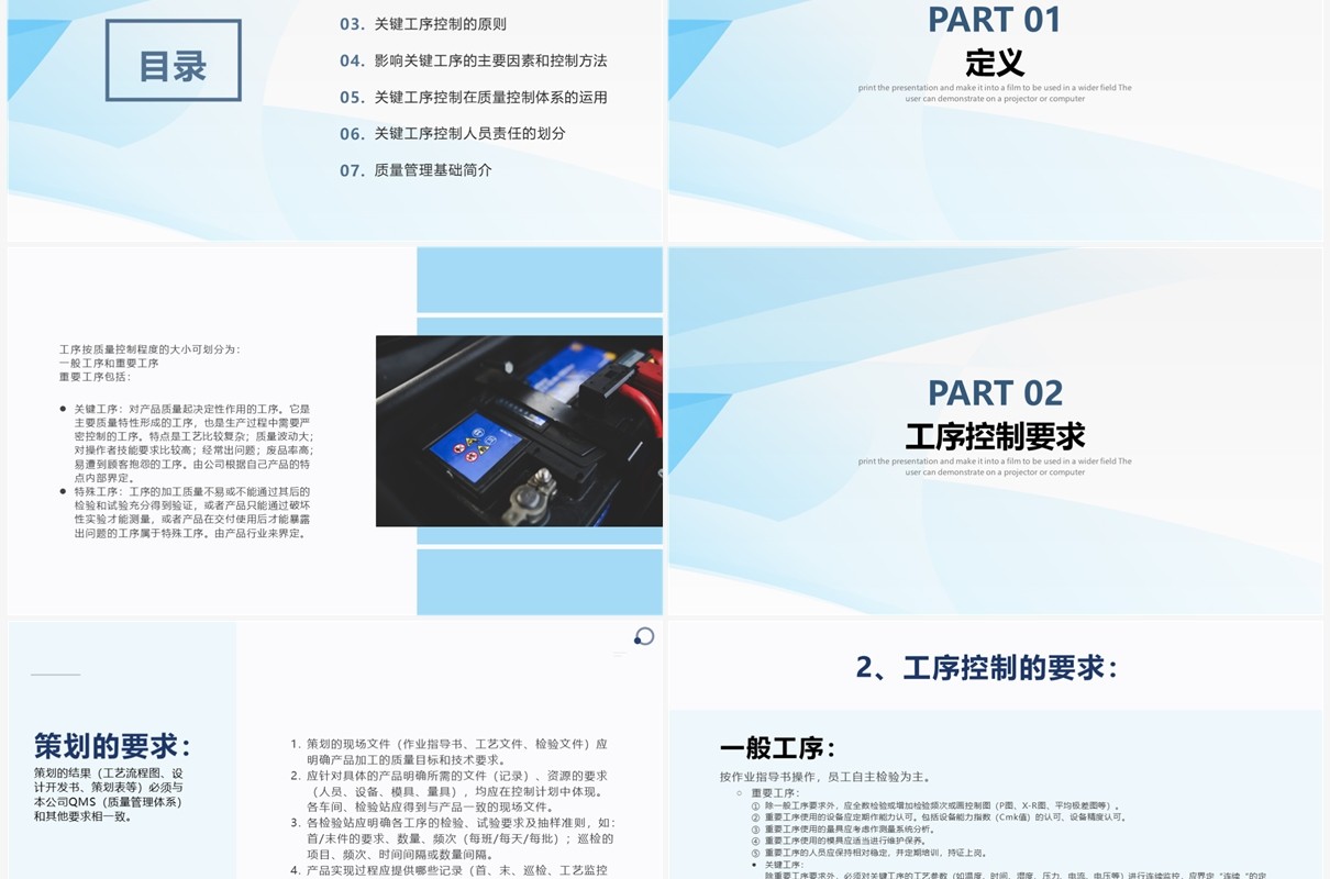 锂离子电池生产工艺流程PPT模板