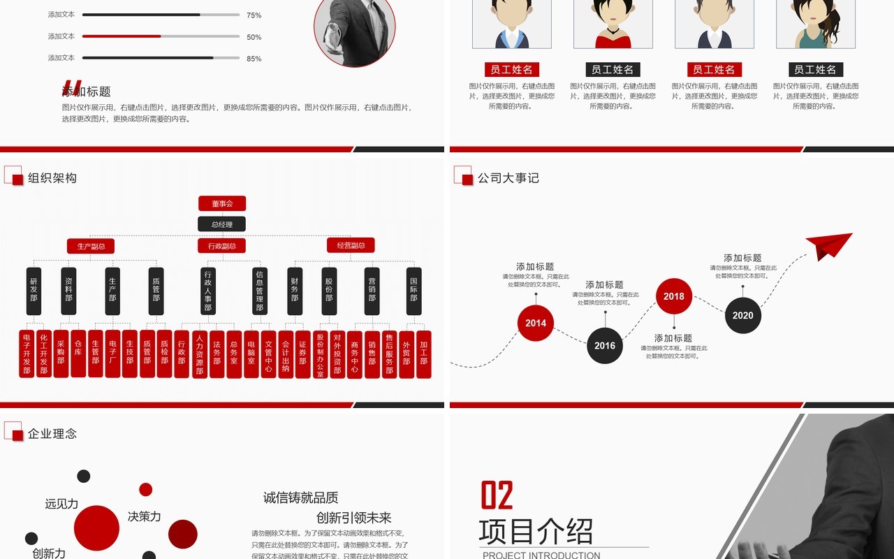简约红色商业融资创业计划书PPT模板
