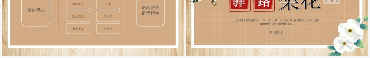 部编版七年级语文下册驿路梨花课件PPT模板