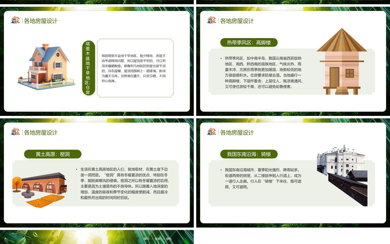 绿色清新风世界住房日解决人居问题PPT模板