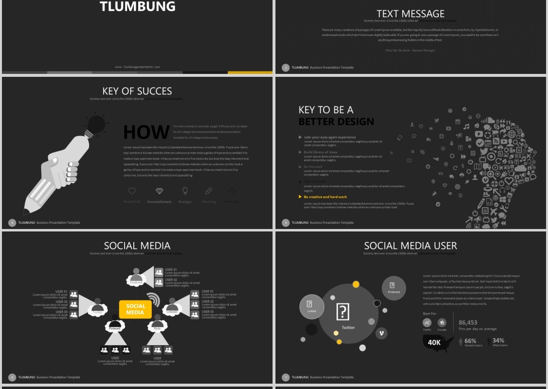 数据分析PPT信息图表版式模板设计Tlumbung Powerpoint