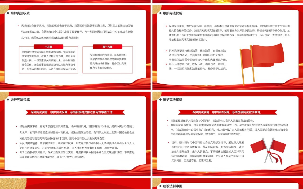 弘扬宪法精神坚定法治信仰专题学习PPT模板