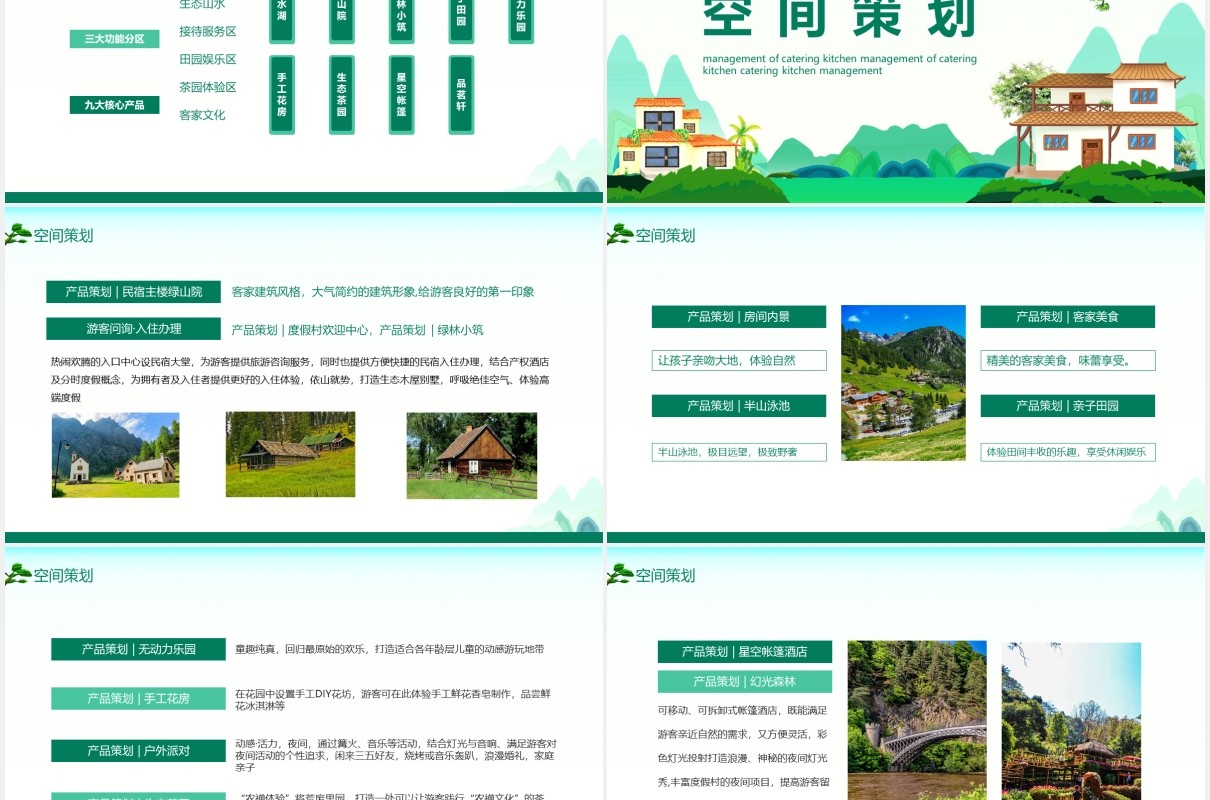 风情山区民宿项目策划方案动态PPT模板
